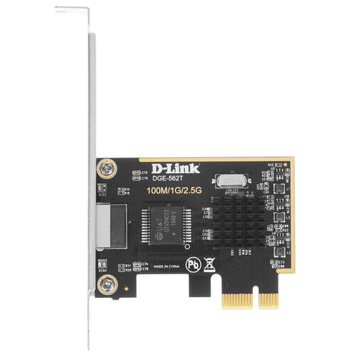 Адаптер D-Link PCI-Express Network Adapter with 1 100/1000/2.5GBase-T RJ-45 port DGE-562T/А2А DGE-562T/А2А