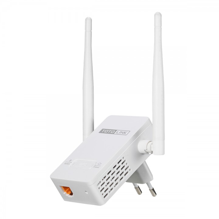 Wi-Fi повторитель сигнала TOTOLINK Передача скорости обмена данными до 300mbps. 1* FE LAN port, 2*4dBi external antennas, 1*WPS button EX200 EX200