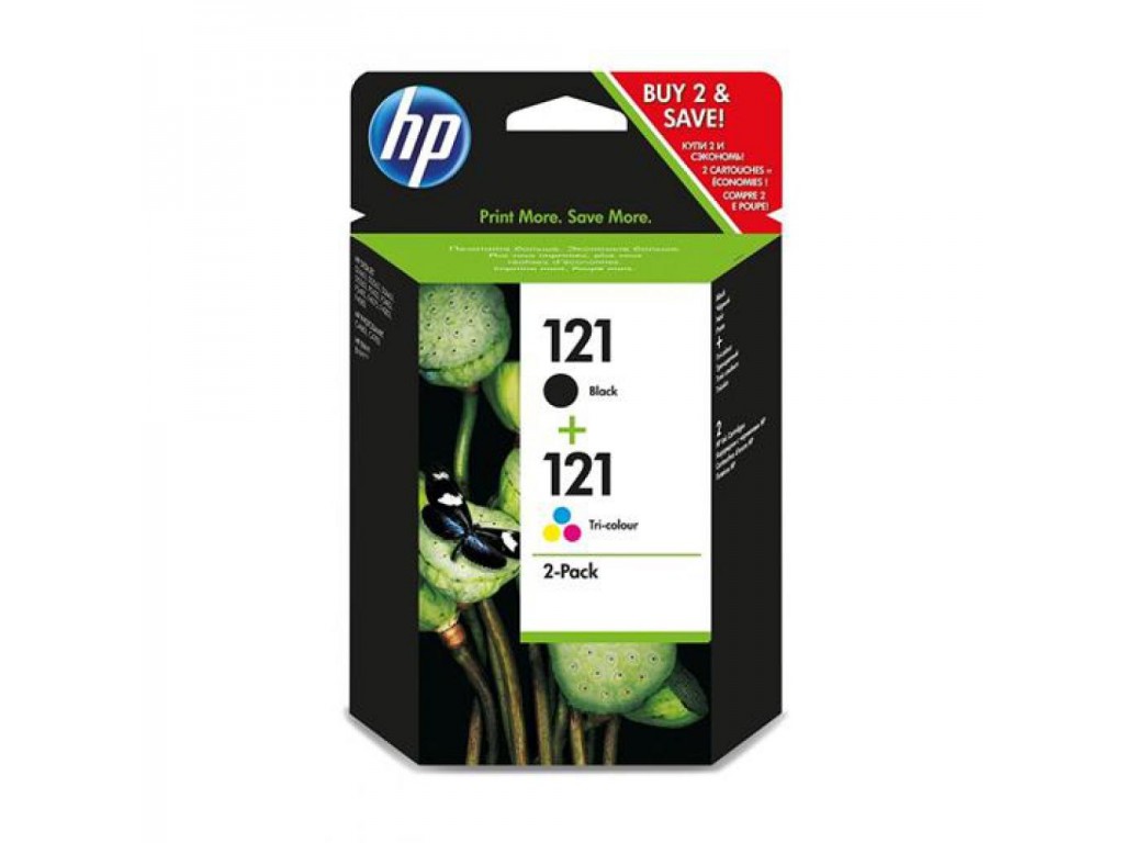 Картридж струйный HP 121 черный/трехцветный набор карт. для HP DJ D2500/D2530/F4200 CN637HE CN637HE