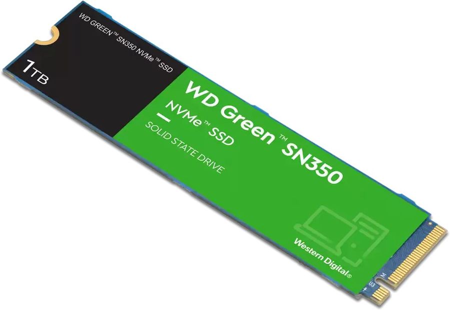 Твердотельный накопитель WD PCI-E x4 1Tb WDS100T3G0C Green SN350 M.2 2280 WDS100T3G0C WDS100T3G0C