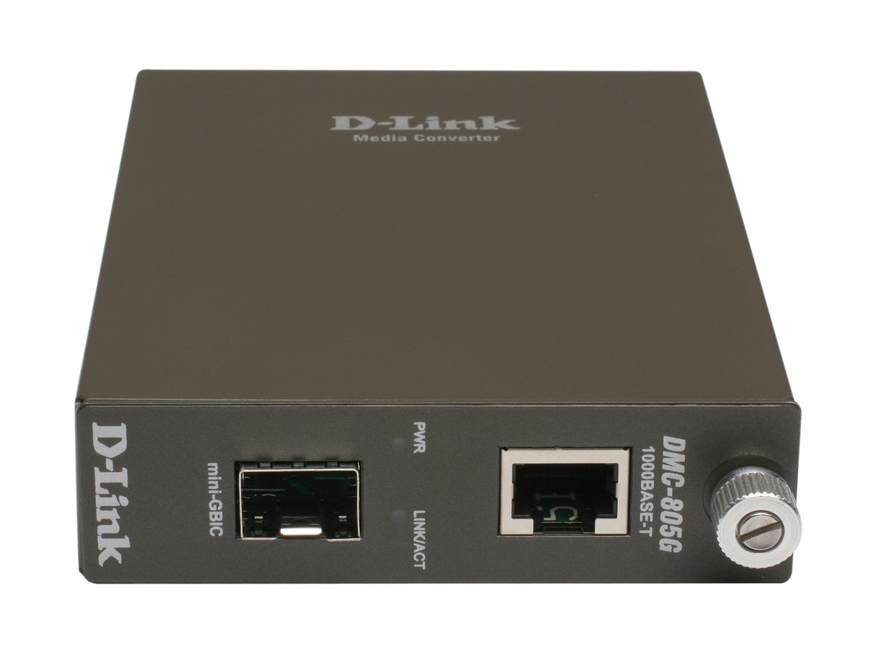 Медиаконвертер D-Link Media Converter with 1 1000Base-T port and 1 1000Base-X SFP port DMC-805G/A11A DMC-805G/A11A