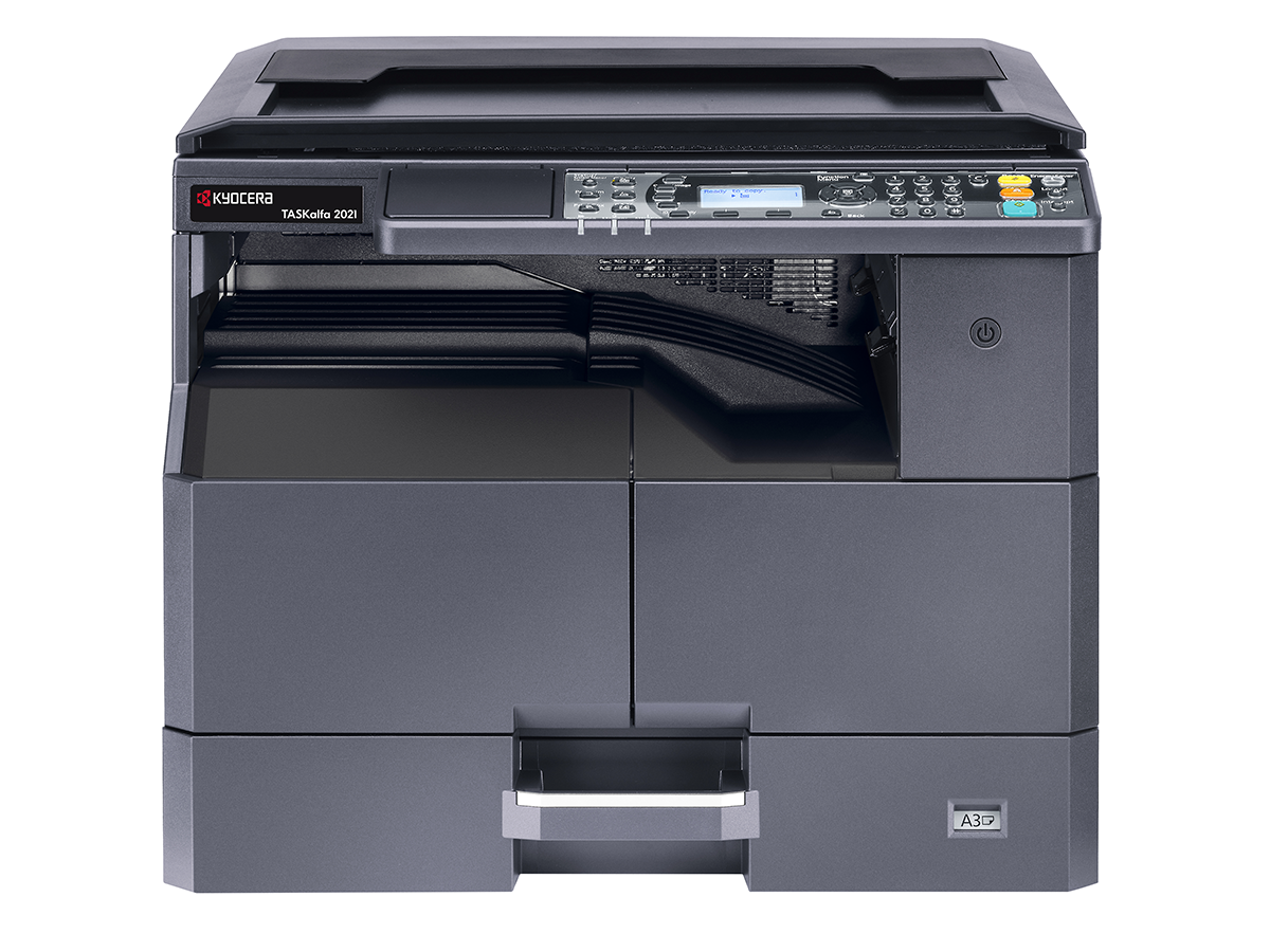 МФУ Kyocera TASKalfa 2021 (A3, 20/10 ppm А4/A3, 600 dpi, 256 Mb, USB 2.0, б/крышки, тонер)  1102ZP3NL0 1102ZP3NL0