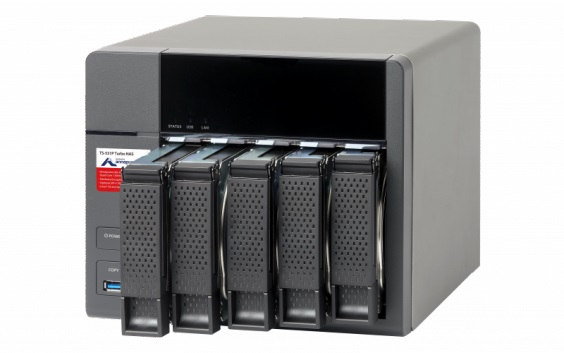 Сетевой RAID-накопитель QNAP 5 отсеков для HDD. Четырехъядерный Labs Alpine AL-314 4-core 1,4 ГГц TS-531P-2G TS-531P-2G