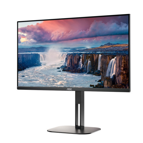 Монитор AOC 23,8" 24V5C 1920x1080 75Hz IPS LED 16:9 4ms HDMI DP 1xUSB-C/4xUSB 3.2 20M:1 1000:1 178/178 300cd HAS Pivot Tilt Swivel Speakers Black 24V5C/BK 24V5C/BK