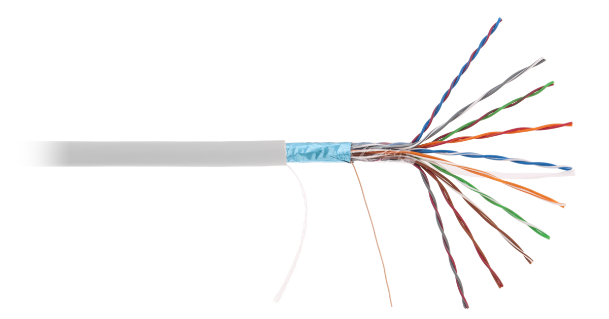 Кабель витая пара NETLAN F/UTP 10 пар, Кат.5 (Класс D), 100МГц, одножильный, BC (чистая медь), внутренний, PVC нг(B), серый, EC-UF010-5-PVC-GY-3 EC-UF010-5-PVC-GY-3