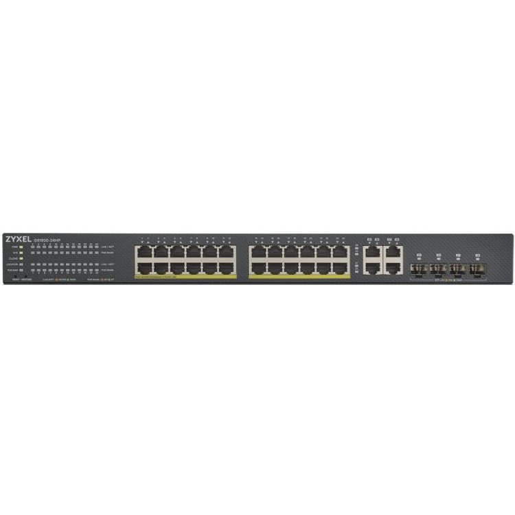 Коммутатор Zyxel GS1920-24HPv2 Hybrid Smart switch PoE+ Nebula Flex, 24xGE PoE+, 4xCombo (SFP/RJ-45), budget PoE 375W, Standalone / cloud management GS192024HPV2-EU0101F GS192024HPV2-EU0101F #1