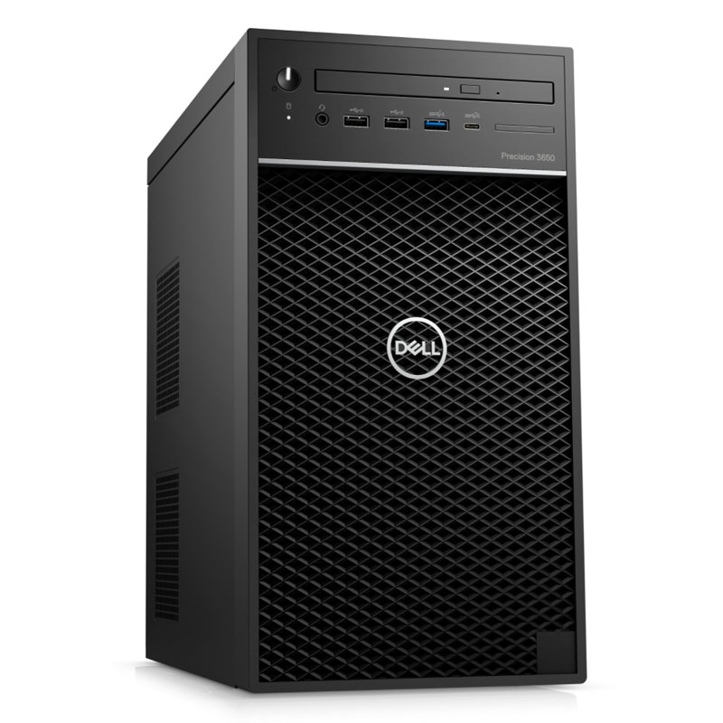 Персональный компьютер Dell Precision 3650 MT Core i9-11900 (2,5GHz) 16GB (2x8GB) DDR4 1TB SSD (M.2 PCIe) Nvidia Quadro RTX 4000 (8GB GDDR6) TPM 550W W10 Pro 3y ProS+NBD 3650-0298 3650-0298