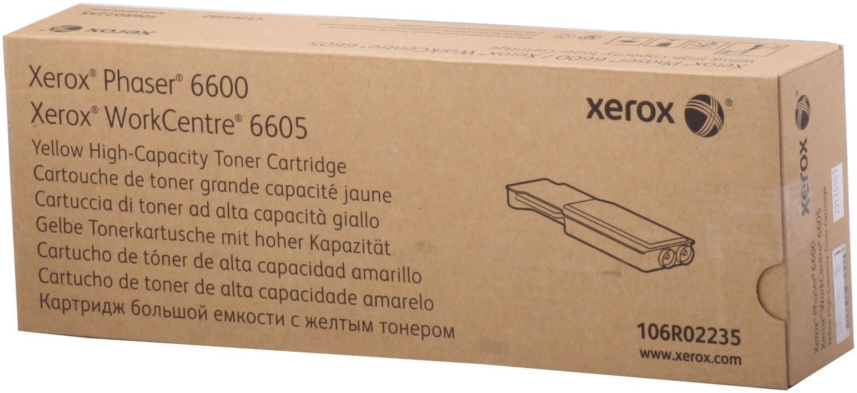 Картридж Xerox лазерный желтый (6000стр.) для Xerox Ph 6600/WC 6605 106R02235 106R02235 #6