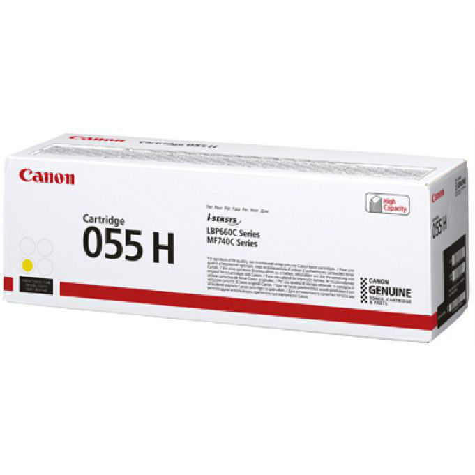 Тонер-картридж Canon желтый CRG 055 H Y (5900 стр.) для LBP66x/MF74x 3017C002 3017C002