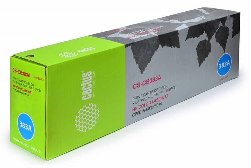 Тонер-картридж Cactus CS-CB383A пурпурный для HP CLJ CM6030/CM6040/CP6015 (21000стр.) CS-CB383A CS-CB383A