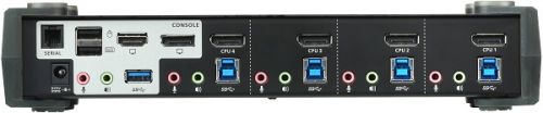 KVM переключатель ATEN 4P USB 3 4K DisplayPort MST KVMP Switch CS1924M-AT-G CS1924M-AT-G