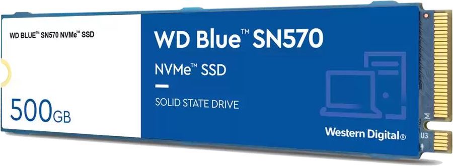Твердотельный накопитель Western Digital  BLUE SN570 NVMe 500Gb M.2 2280 2300/3500 WDS500G3B0C WDS500G3B0C