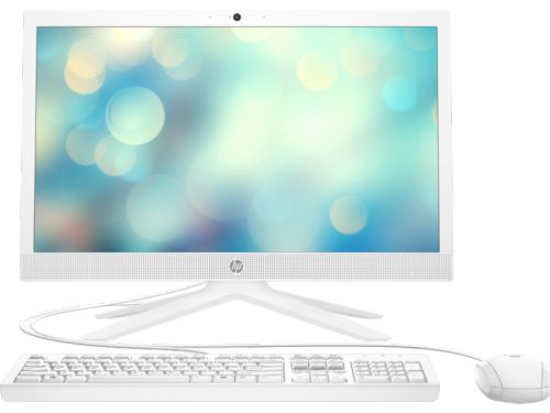 Моноблок HP 21-b1025ur NT 20,7" (1920x1080), AMD 3020e (1.2GHz, 2 core), 4GB DDR4-2400 SODIMM (1x4GB), SSD 128GB, AMD Integrated Graphics, noDVD, USB kbd&mouse, VGA webcam, Snow White, FreeDOS, 1Y Wty 5D245EA 5D245EA