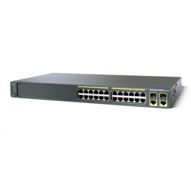 Коммутатор Cisco Catalyst 2960 Plus 24 10/100 (8 PoE) + 2 T/SFP LAN Lite WS-C2960+24LC-S WS-C2960+24LC-S