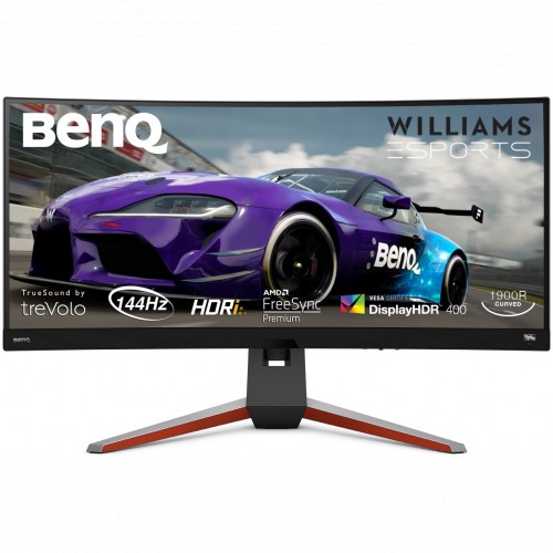 Монитор BenQ 34'' 21:9 3440x1440(UWQHD) IPS, Curved, 144 Гц, 200cd/m2, 178°/V178°, 1000:1, 20M:1, 16,7 миллионов цветов, 1ms, VGA, 2xHDMI, DP, USB-Hub, Swivel, Speakers, Black-Grey EX3415R EX3415R #7
