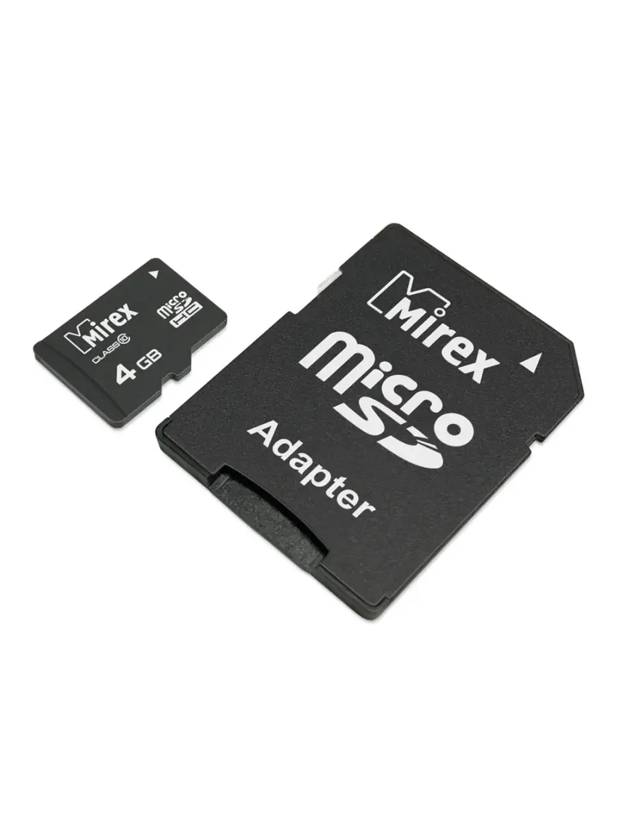 Карта памяти Mirex 13613-AD10SD04 4GB,microSDHC,Class 10,SD адаптер 13613-AD10SD04 13613-AD10SD04