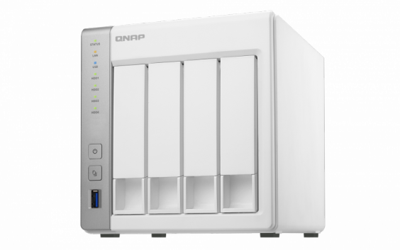 Сетевой RAID-накопитель QNAP 4 отсека для HDD. ARM Cortex-A15 Annapurna Labs AL-314 1,7 ГГц, 4 ГБ. TS-431P2-4G TS-431P2-4G