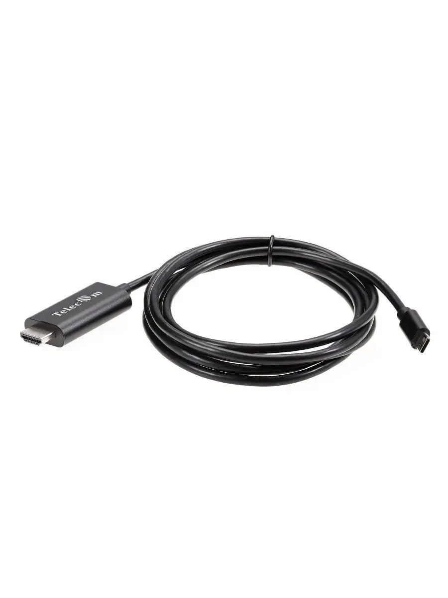 Кабель-адаптер USB3.1 Type-Cm --> HDMI A(m) 4K@30Hz, 1.8m, Telecom TCC005-1.8M TCC005-1.8M