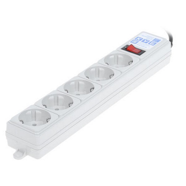 Сетевой фильтр Power Cube 0.5 m, 5 outlets (GRAY) 10A / 2.2kVt,  C14 input SPG-B-0.5MExt SPG-B-0.5MExt
