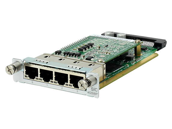 Модуль HPE MSR 4p Gig-T PoE Switch SIC Mod JG740A JG740A