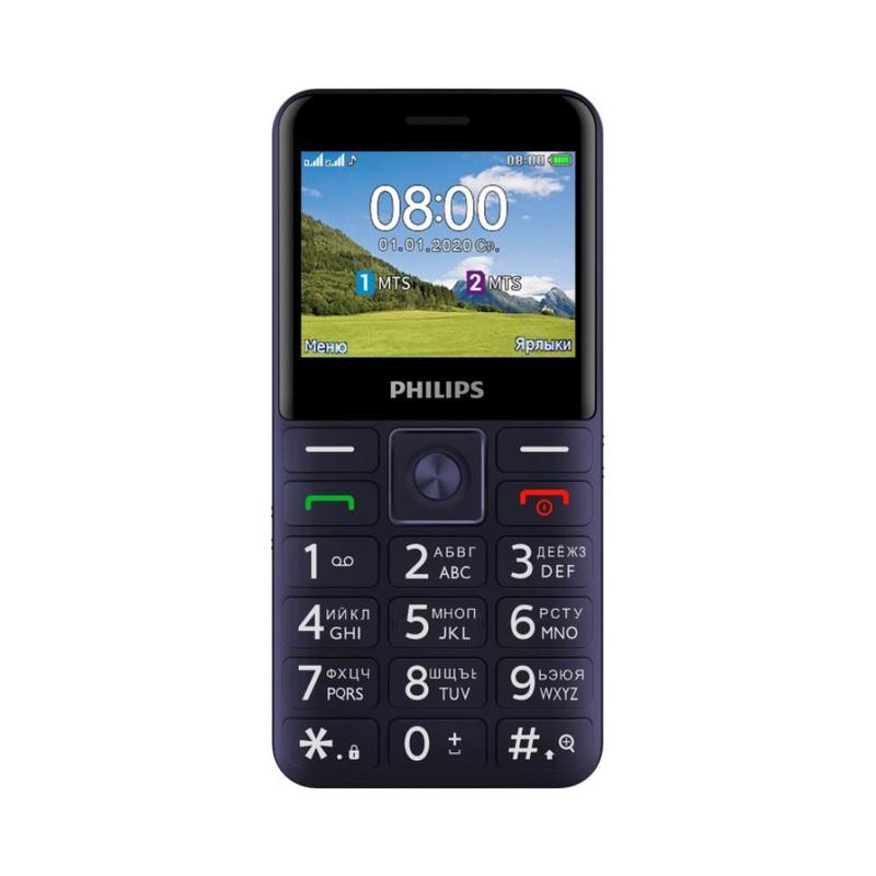 Телефон Philips E207 Xenium синий моноблок 2Sim 2.31" 240x320 Nucleus 0.08Mpix GSM900/1800 FM microSD max32Gb 867000174125 867000174125 #3