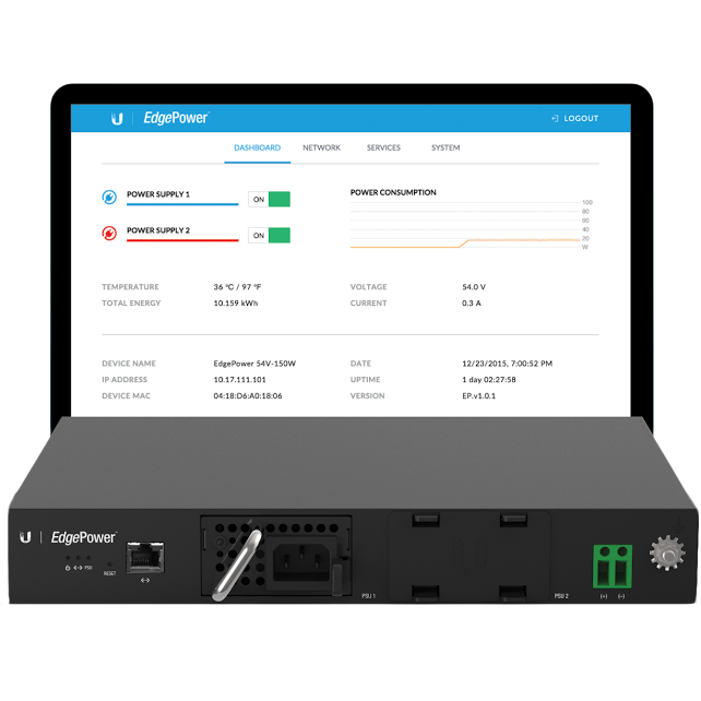 Блок питания Ubiquiti EdgePower 54V 150W AC EP-54V-150W-AC-EU EP-54V-150W-AC-EU