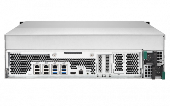 Сетевой RAID-накопитель QNAP 16 отсека для HDD, кэш mSATA 256 ГБ, 19", два блока питания, Xeon E3-1246 v3 3,5 ГГц, 16ГБ TVS-EC1680U-SAS-RP-16G TVS-EC1680U-SAS-RP-16G