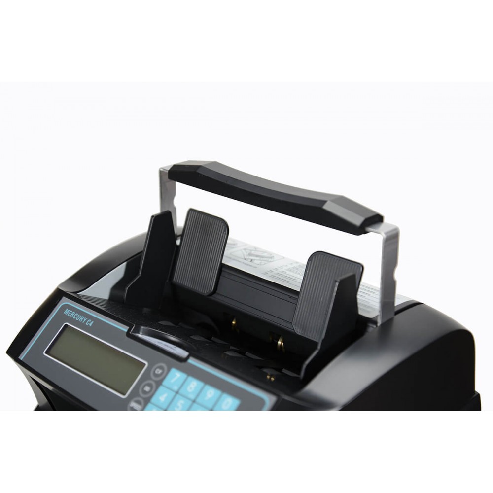 Счетчик банкнот Mertech C-4 детекции УФ, по плотности, по размеру, Прием: 130, Загрузка: 300, 2 LCD, Черный 5052 5052 #1