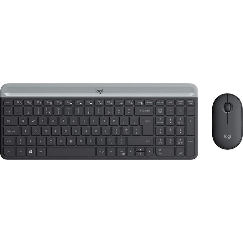 Комплект (клавиатура+мышь) Logitech MK470 Slim Wireless Graphite 920-009206 920-009206