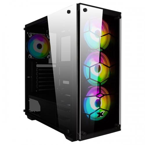 Корпус Xigmatek Venom X E-ATX, USB3.0x1+USB2.0x2, Front & Left TG,Front 3xCX120 & Rear 1xCX120 Fans EN41756 EN41756