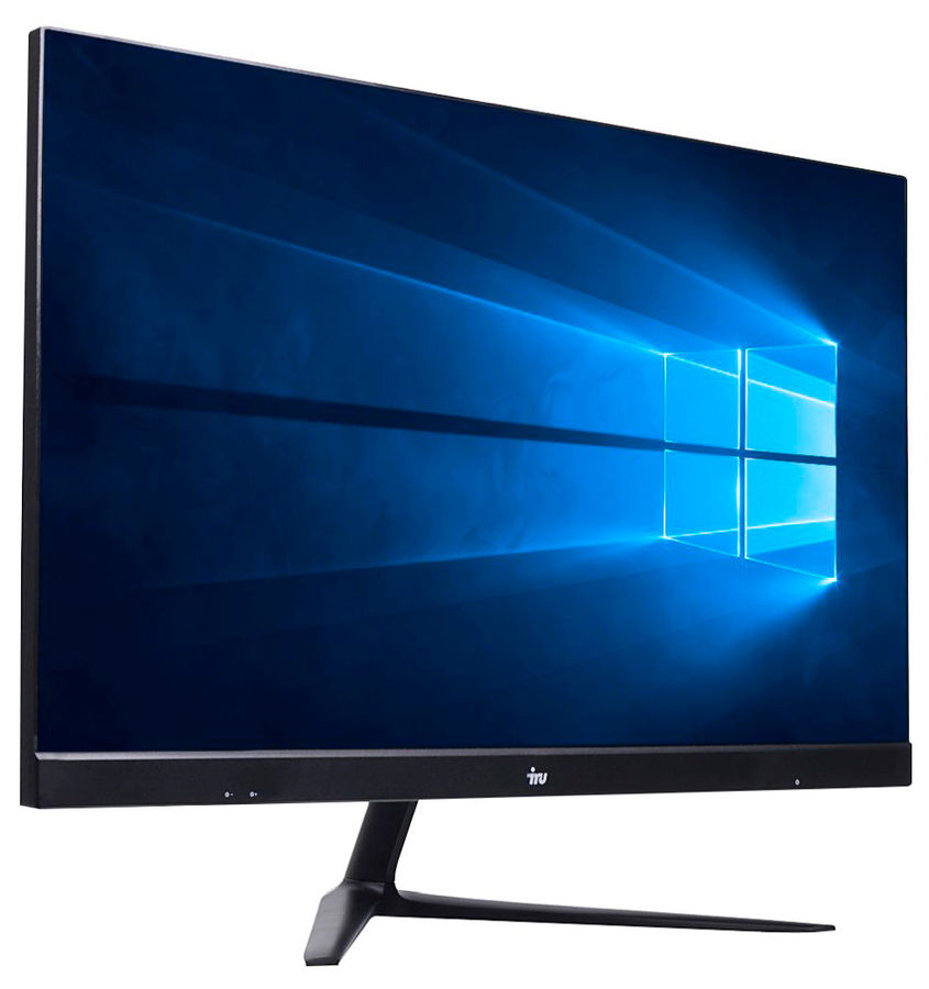 Моноблок iRU Office P2315 23.8" Full HD i5 10400 (2.9) 8Gb SSD480Gb UHDG 630 Windows 10 Professional 64 GbitEth WiFi BT 120W клавиатура мышь Cam черный 1920x1080 1615654 1615654