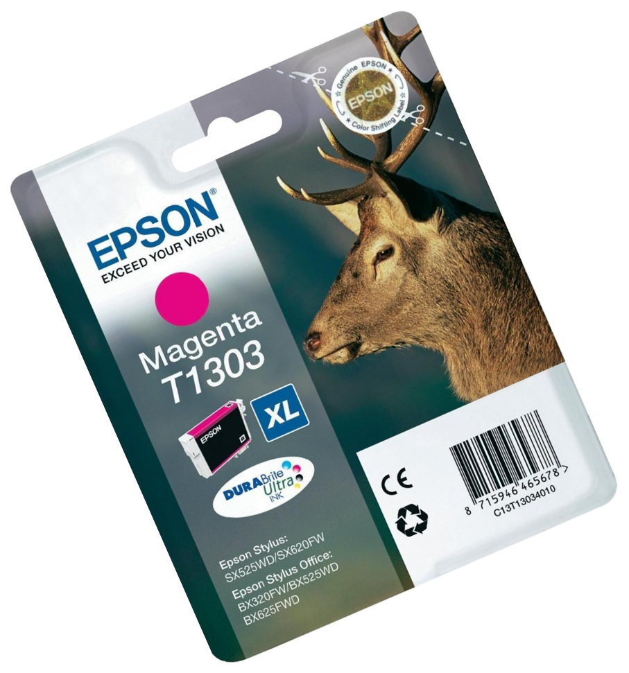 Картридж EPSON magenta B42WD/SX525WD//BX625WFD/BX320FW/WF-7015/7515/7525 C13T13034010 #2