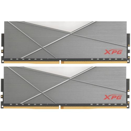 Модуль памяти ADATA 16GB DDR4 3200 DIMM XPG SPECTRIX D50 RGB Grey Gaming Memory Non-ECC, CL16, 1.35V, 1024x8, Kit (2x8GB), RTL (778129) AX4U320038G16A-DT50 AX4U320038G16A-DT50