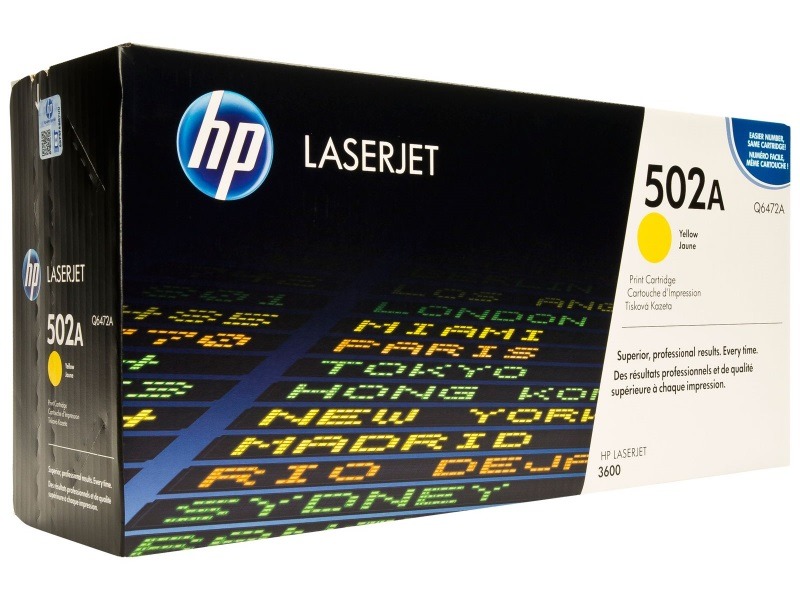 Картридж HP Q6472A, Yellow Color LaserJet 3600, Yellow, 4000 стр. Q6472A