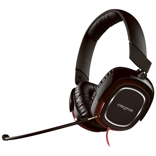 Наушники Creative с микрофоном HS 880 Draco черный/красный 2.5м мониторные оголовье 51EF0700AA001 51EF0700AA001 #1