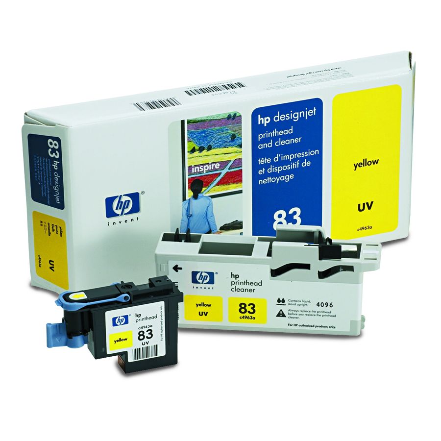 Картридж струйный HP 83 желтый печатающая головка для HP DJ 5500UV/5500psUV/5000UV/5000psUV C4963A C4963A
