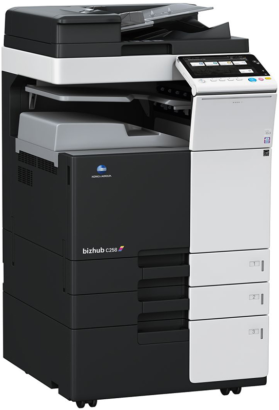 МФУ Konica Minolta bizhub C287 цветное, А3, до 28000стр./мес, дуплекс, 2 лотка 500 листов, 28 стр./мин. ж/диск 250ГБ A797027 A797027