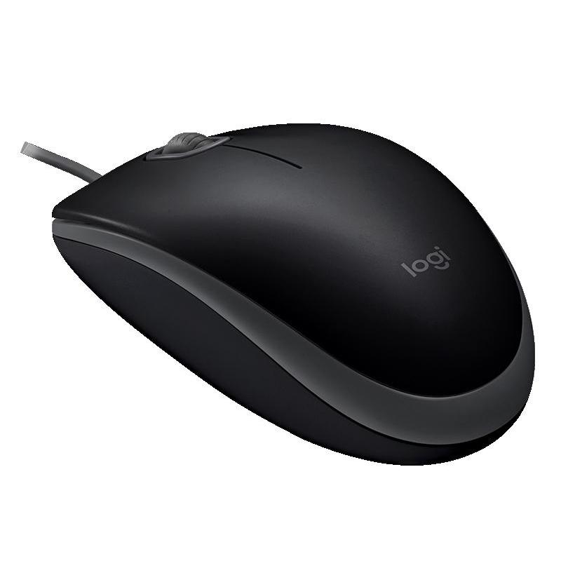 Мышь Logitech B110 Silent (B110s) черная, бесшумная, оптическая, 3 кнопки, 1000dpi, USB, 1.8м 910-005508 910-005508 #3