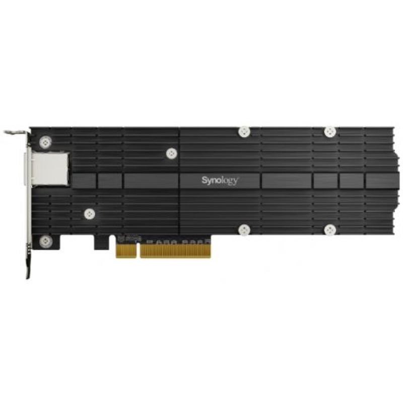 Плата расширения Synology PCIe 3.0 x8 10GbE bandwidth and M.2 SSD cache E10M20-T1 E10M20-T1