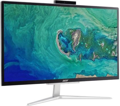 Моноблок Acer Aspire C22-820 21.5" Full HD Cel J4005 (2)/4Gb/SSD128Gb/UHDG 600/Endless/GbitEth/WiFi/BT/65W/клавиатура/мышь/Cam/серебристый/черный 1920x1080 DQ.BCKER.005 DQ.BCKER.005