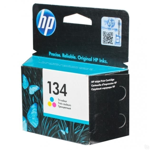 Картридж HP C9363HE (№134) цветной, 14мл, DJ5743/6543/6843, OJ6213/7313/7413, PS2613/2713/8153/8453 C9363HE