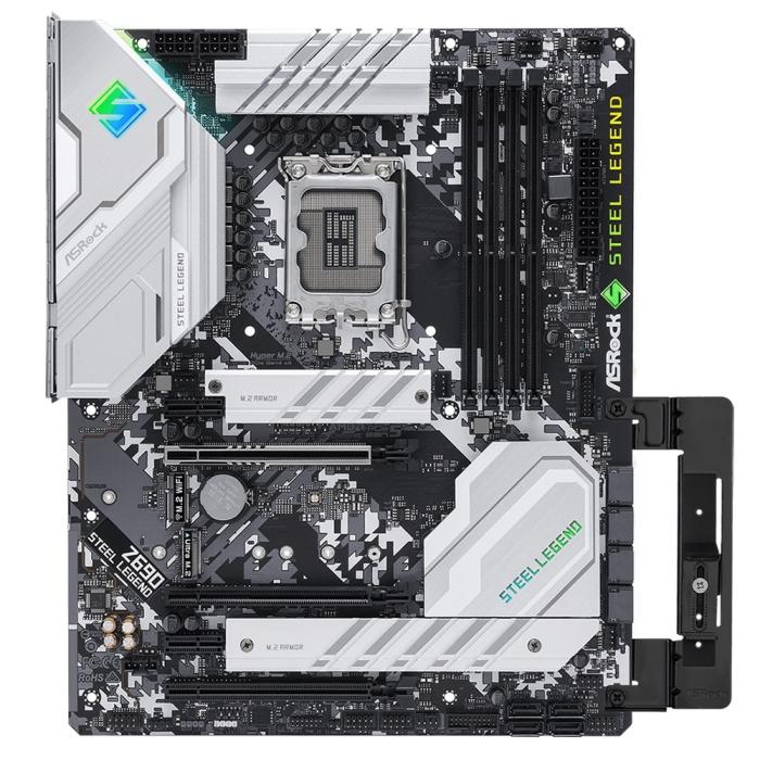 Материнская плата ASRock Z690 STEEL LEGEND LGA1700 Intel Z690 4xDDR4 ATX AC`97 8ch(7.1) 2.5Gg RAID HDMI DP Z690 STEEL LEGEND Z690 STEEL LEGEND