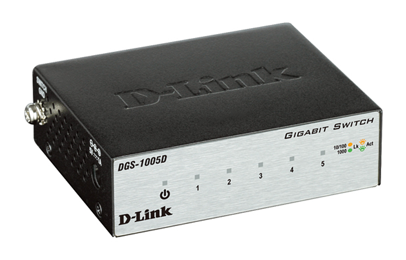 Коммутатор D-Link L2 Unmanaged Switch with 5 10/100/1000Base-T ports DGS-1005D/I3A DGS-1005D/I3A