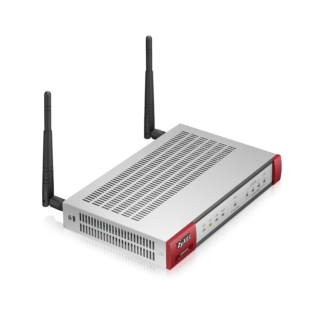 Межсетевой экран ZYXEL беспроводной GE 3x LAN/DMZ, 1x WAN, 1x OPT, 802.11b/g/n USG40W-RU0101F USG40W-RU0101F