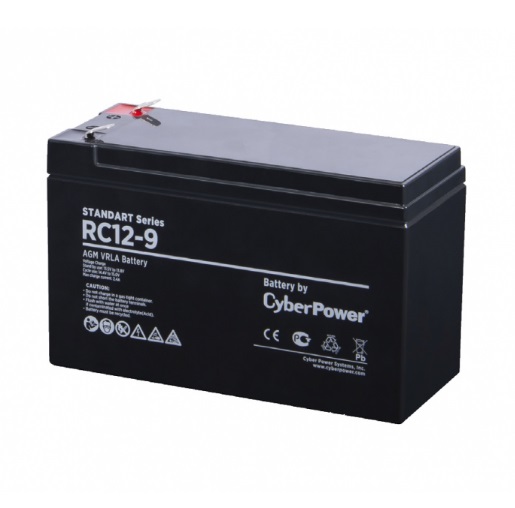 Батарея CyberPower Standart series RC 12-9 / 12V 9 Ah RC 12-9 RC 12-9
