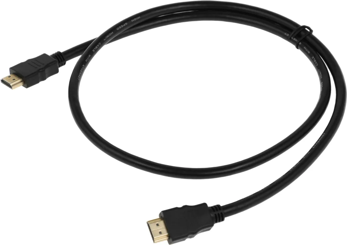 Кабель noname видео HDMI (m)/HDMI (m) 1м. черный 1147070 1147070
