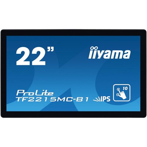 Монитор IIYAMA 21.5" ProLite черный IPS LED 14ms 16:9 HDMI матовая 315cd 178гр/178гр 1920x1080 D-Sub DisplayPort FHD USB Touch 4.4кг TF2215MC-B2 TF2215MC-B2