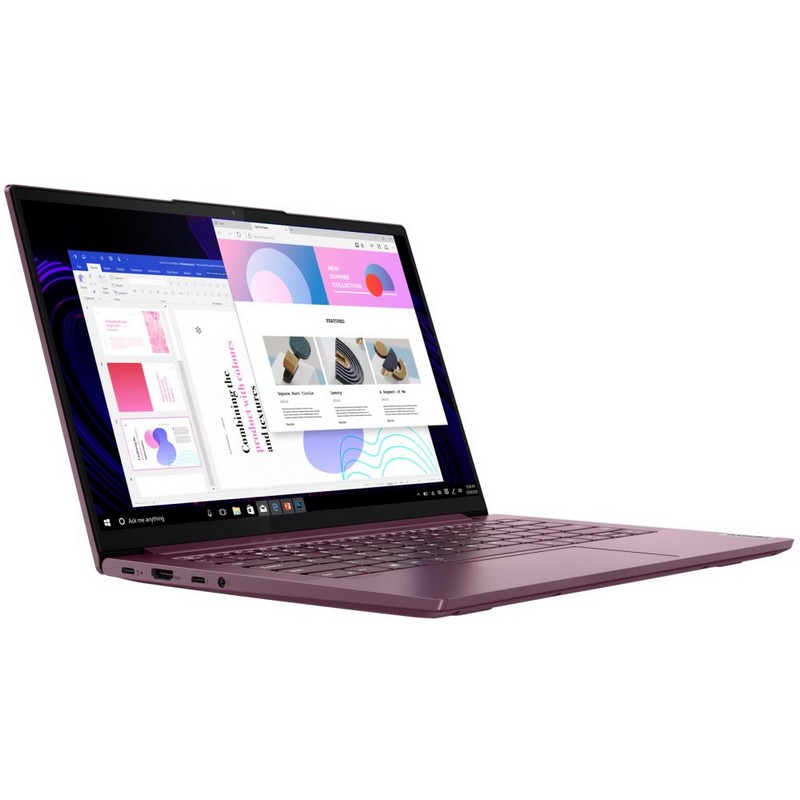 Ноутбук Lenovo Yoga Slim7 14ITL05 14"(1920x1080)/Intel Core i7 1165G7(2.8Ghz)/16384Mb/1024SSDGb/noDVD/Int:Intel Iris Xe Graphics/Cam/BT/WiFi/60WHr/war 1y/1.4kg/red/W10 82A3004RRU 82A3004RRU