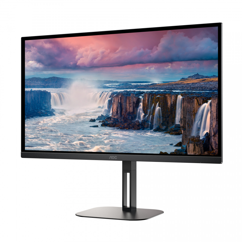 Монитор AOC 27" Q27V5N 2560x1440@75Hz VA WLED 16:9 4ms HDMI DP 20M:1 178/178 4000:1 300cd HAS Pivot Tilt Swivel Speakers Black  Q27V5N/BK Q27V5N/BK #5