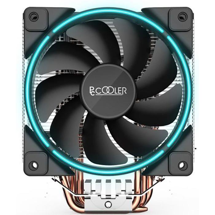 Вентилятор PCCooler S775/115X/AM2/AM3/AM4 (TDP 160W, вент-р 120мм с PWM, Blue LED FAN, 5 тепловых трубок 6мм, 1000-1800RPM, 26.5dBa) GI-X5B GI-X5B